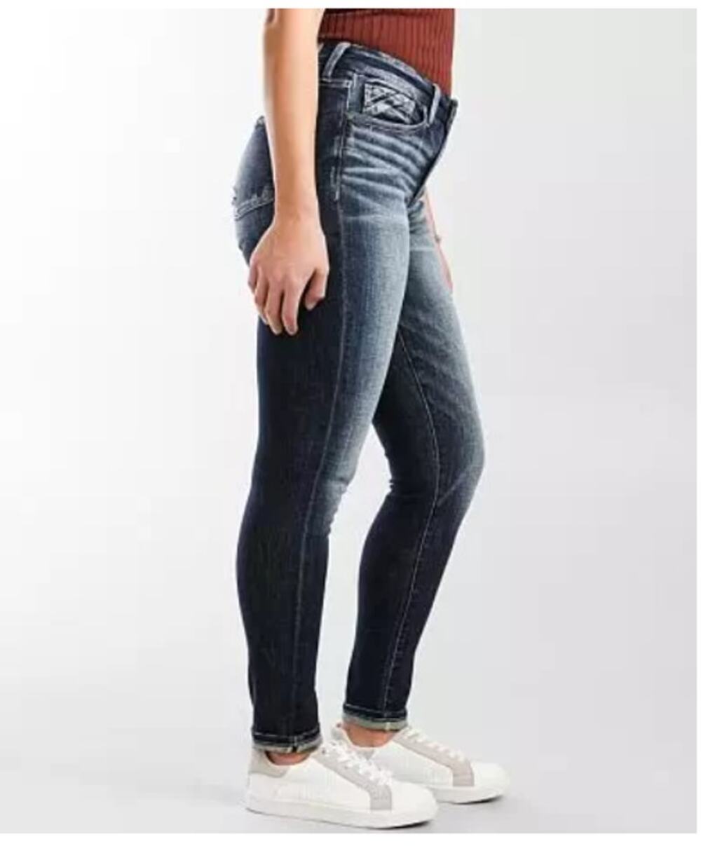 Buckle Black Fit No 93 Ankle Skinny Blue Jeans Size 27 Style BBW3036AT